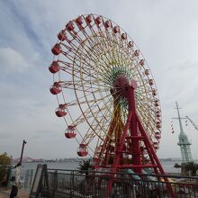 モザイク大観覧車と望楼