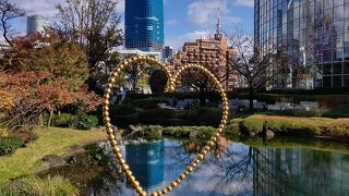 本格的な回遊式の日本庭園