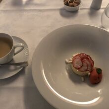 デザートとコーヒー