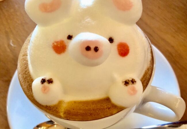 カフェラテ+3Dアート