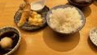 ホクホクの天ぷらをいただく