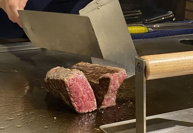 沖縄県産牛のステーキで誕生日祝い