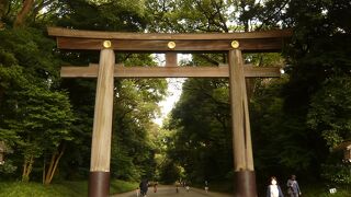 明治神宮は、広大な敷地を有する神社です。計画的に建設された人工の森に囲まれています。