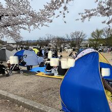 テント テント テント！　数えきれないほど…