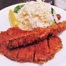 ロースカツと茄子のフライ