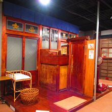 区内の銭湯で実際に使われていた番台