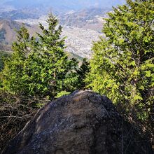 断崖絶壁の天狗岩