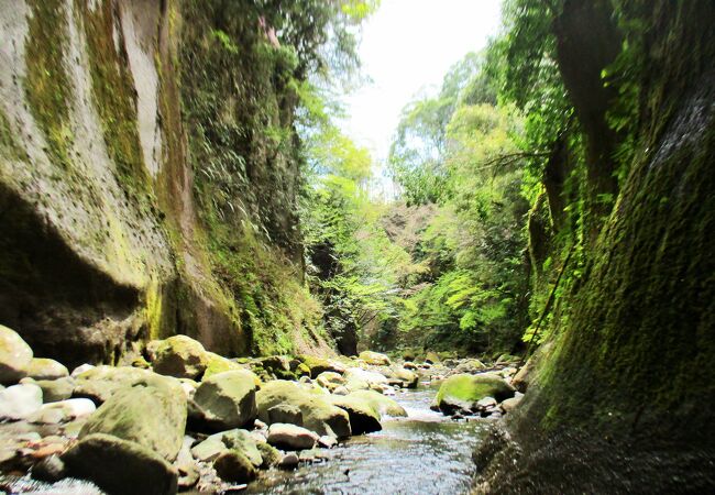 まだ整備中の由布川峡谷