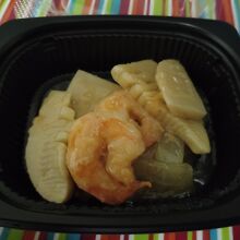 海老と筍の白だし醤油あん