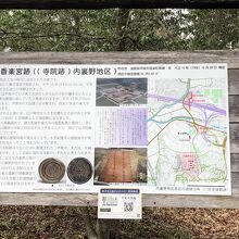 紫香楽宮跡(寺院跡)内裏野地区の案内板