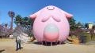 桜の時期はとても素敵。ラッキー公園もできました