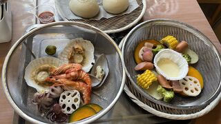 鉄輪のランチは地獄蒸しで決まりでしょ