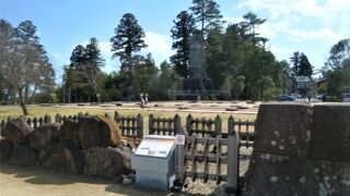 地震で[伊達政宗公騎馬像]の傾いたのが心配