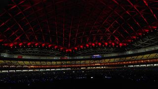 外野席は、ネットに干渉されずに観戦できたのが良かった