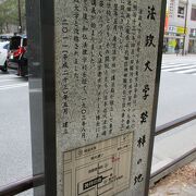 痕跡はこの案内板が残されているだけです