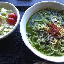 八女茶スープパスタ