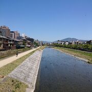 京都の代表的な川の鴨川