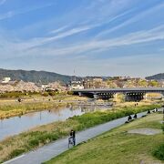 京都らしい鴨川の風景