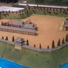 江渡時代の宇都宮城　復元されているのは５分の１程度です