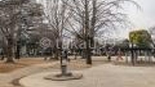 公園内には「板橋区立中央図書館」が併設されています