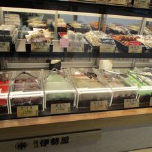 大福やおまんじゅうや種類がたくさんある