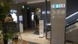 東にあります。