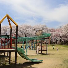 春日城跡の広場