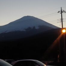 駐車場から富士山