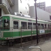 都電の車両が展示されています