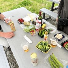 持ち込み野菜多めに～。