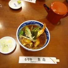 天ぷら蕎麦です