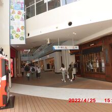 店舗数が多いメインの建物の1階