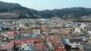 大鰐温泉街を一望する場所