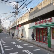 スペースの有効利用のために商店街が連なるのが、日本らしい素晴らしい活用法！