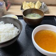 ボリューム満点の天ぷら定食