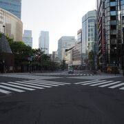 有楽町のマリオンの前の道