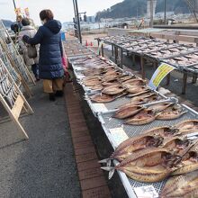 ...この時にはいろんな魚が盛大に干されていました。