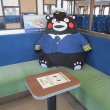 船内で見つけたくまモン船長