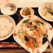 横浜中華街ご機嫌な華錦飯店の海鮮ランチ６００円
