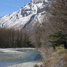 梓川と焼岳