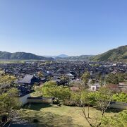 有子山の麓に築かれたお城！最上段にある稲荷神社からの展望はナイスです