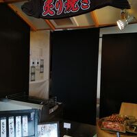 朝食の炙り焼きコーナー