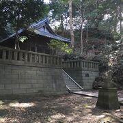 鬱蒼とした神社