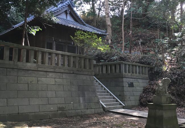 鬱蒼とした神社