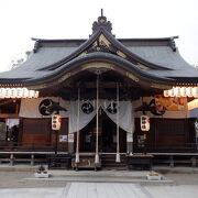 寒河江の小高い丘の上の神社でした。