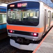 武蔵野貨物線を通る電車もオススメです。