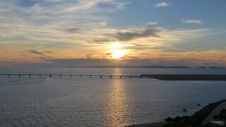 空港に近い夕陽スポット