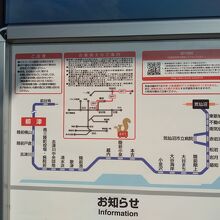 BRT気仙沼線の路線図