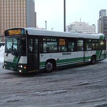 旭川駅前の道北バス
