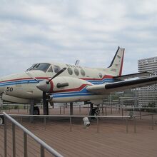 展示してある飛行機